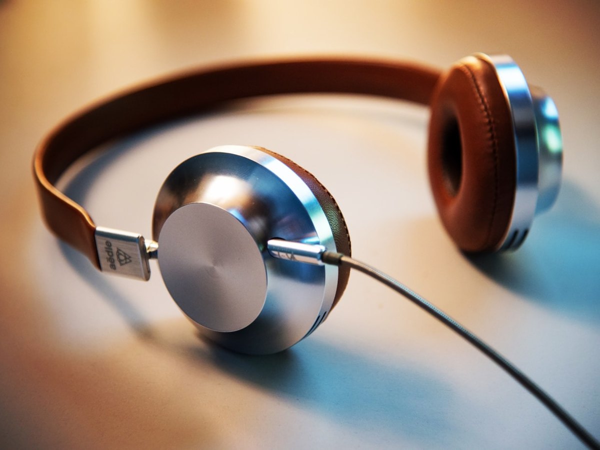 Headphones on a desk