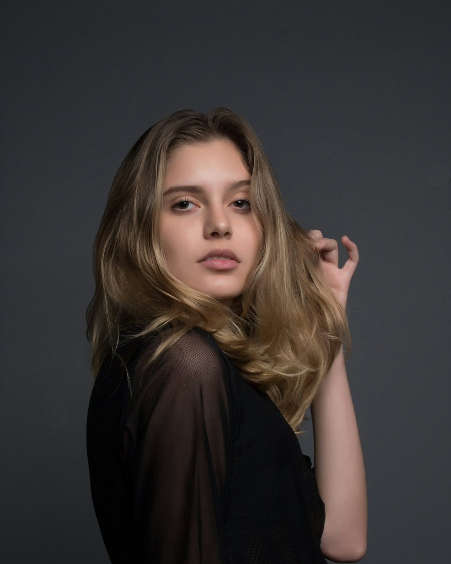 Portrait with studio background